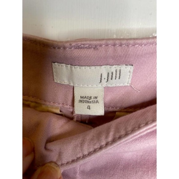 J Jill cotton chinos size 4 Lilac with a touch of stretch - Picture 3 of 4